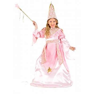 Costume Fata Rosa In Velluto